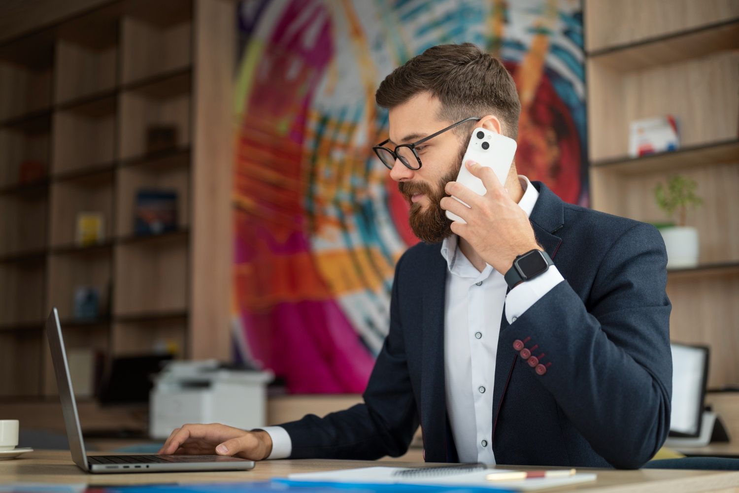 Cold outreach emails and sales messages shown across a laptop screen